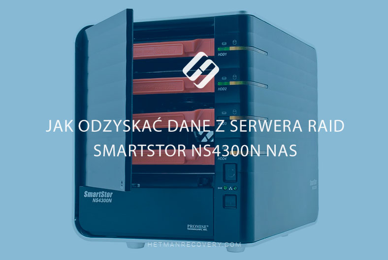 Jak odzyskać dane z serwera RAID SmartStor NS4300N NAS