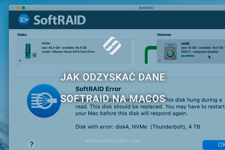 Jak odzyskać dane SoftRAID na macOS, nawet jeśli tablica RAID nie jest montowana
