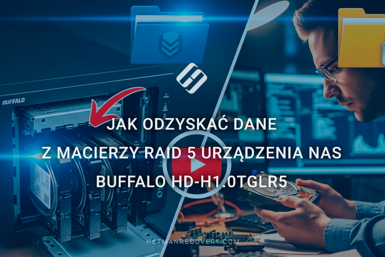 Jak odzyskać dane z macierzy RAID 5 urządzenia NAS Buffalo hd-H1.0TGLR5