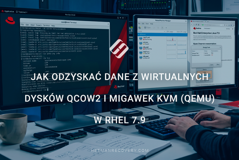 Jak odzyskać dane z wirtualnych dysków QCOW2 i migawek KVM (QEMU) w RHEL 7.9