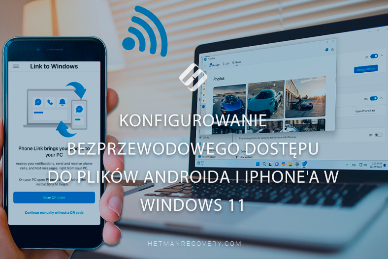 Konfigurowanie bezprzewodowego dostępu do plików Androida i iPhone’a w Windows 11