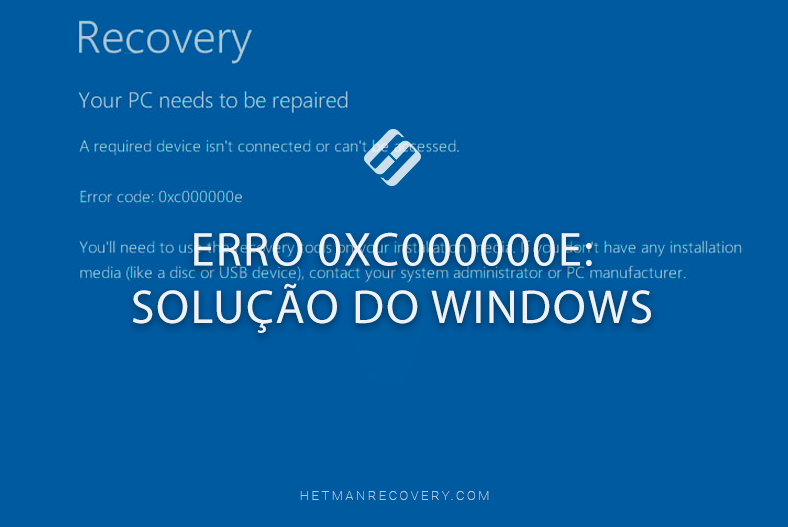 Erro 0xc000000e: Solução do Windows