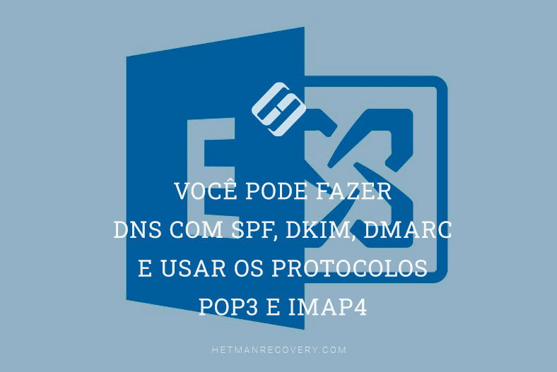 Você pode fazer DNS com SPF, DKIM, DMARC e usar os protocolos POP3 e IMAP4