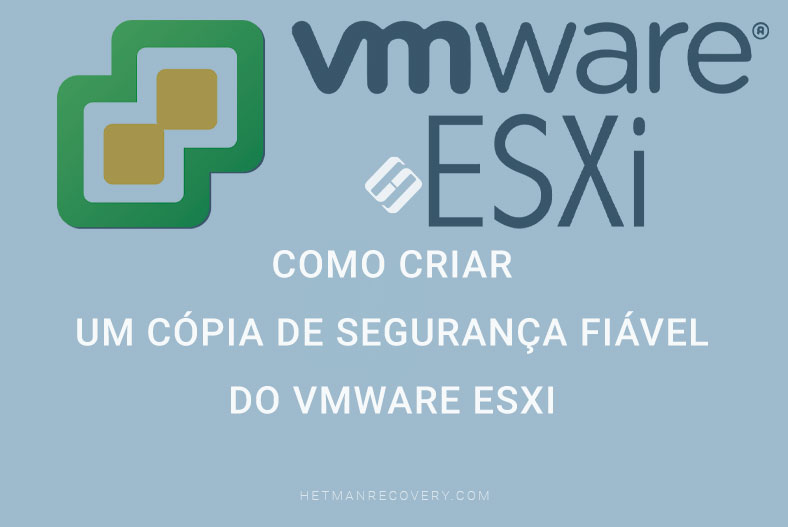 Como criar um cópia de segurança fiável do VMware ESXi