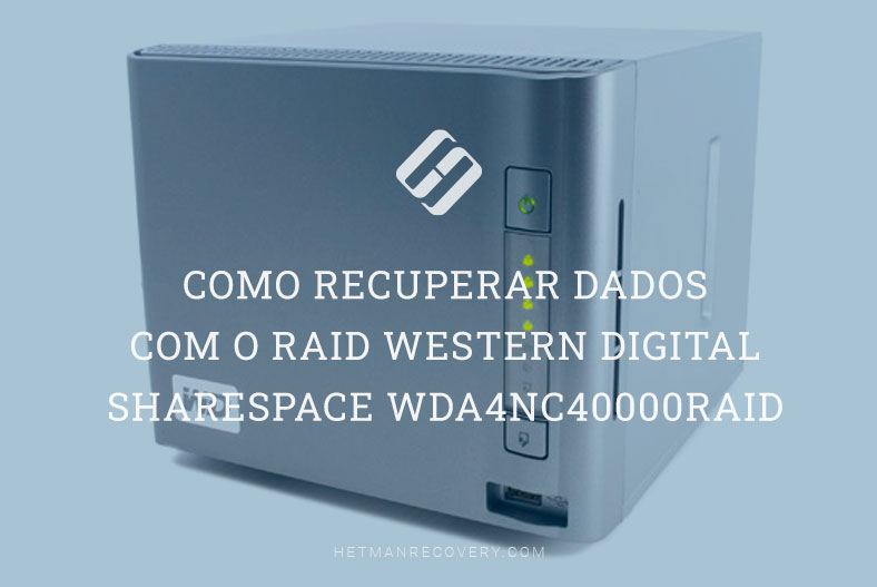 Como recuperar dados com o RAID Western Digital ShareSpace WDA4NC40000RAID