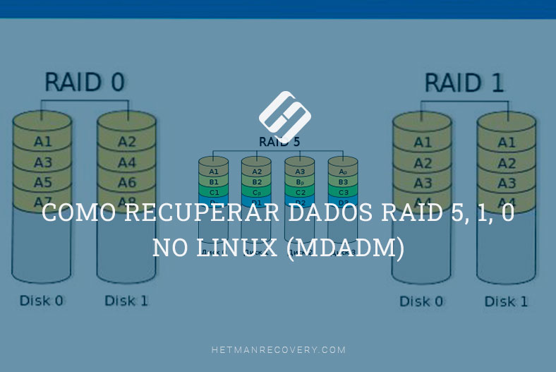Como recuperar dados RAID 5, 1, 0 no Linux (mdadm)