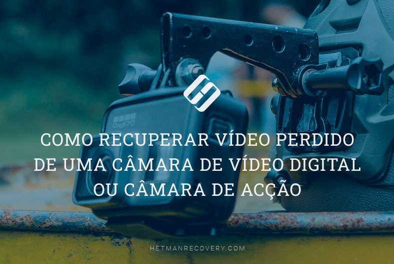 Como recuperar vídeo perdido de uma câmara de vídeo digital ou câmara de acção
