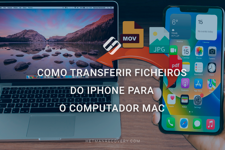 Como transferir ficheiros do iPhone para o computador Mac