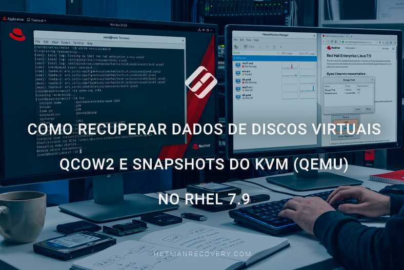 Como recuperar dados de discos virtuais QCOW2 e snapshots do KVM (QEMU) no RHEL 7.9