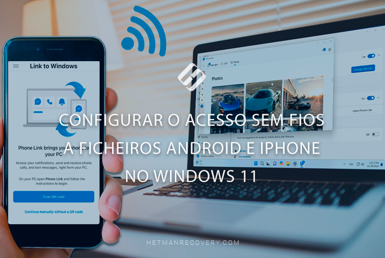 Configurar o acesso sem fios a ficheiros Android e iPhone no Windows 11