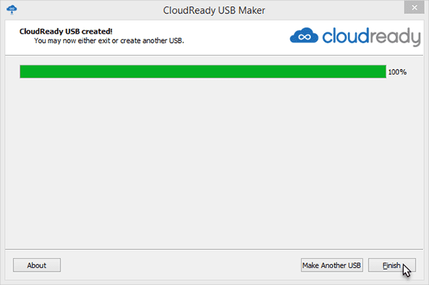 Скачайте программу «CloudReady USB Maker»