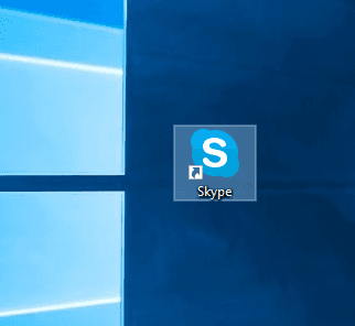 Ярлык Skype на рабочем столе