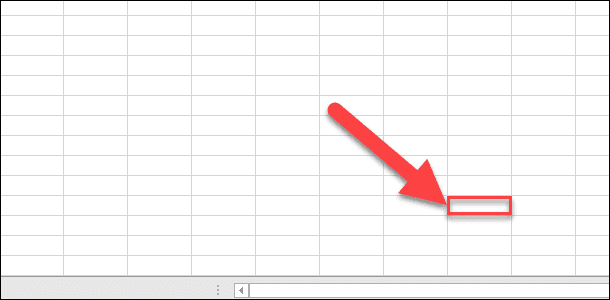 Microsoft Excel. Прокрутите лист до тех пор, пока не найдете последнюю ячейку в требуемом диапазоне