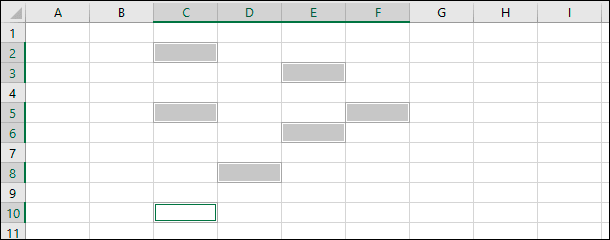 Microsoft Excel. Нажмите и удерживайте клавишу «Ctrl», а затем выберите дополнительные требуемые ячейки