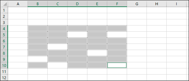 Microsoft Excel. Удерживая в зажатом положении клавишу «Ctrl» нажимайте на нужные ячейки