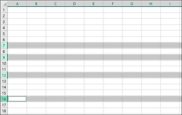 Microsoft Excel. Удерживая клавишу «Ctrl» в нажатом положении, одновременно курсором нажимайте нужные номера дополнительных строк