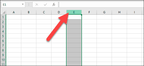Microsoft Excel. Нажмите нужную колонку, озаглавленную буквой, чтобы выделить столбец полностью