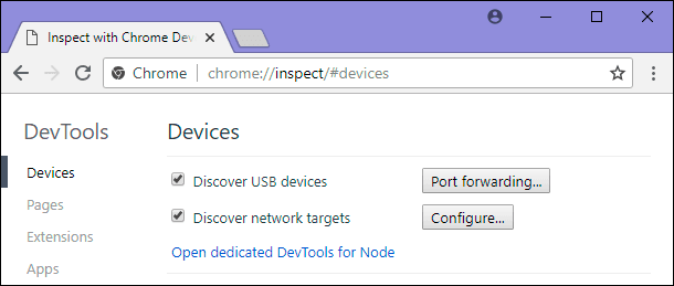 chrome://inspect