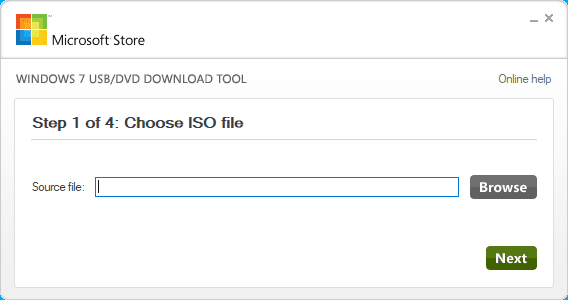 Windows 7 USB/DVD Download Tool. Выберите ISO файл