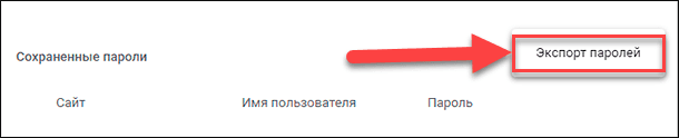 Google Chrome / Экспорт паролей