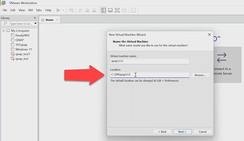 Criando uma nova máquina virtual VMWare