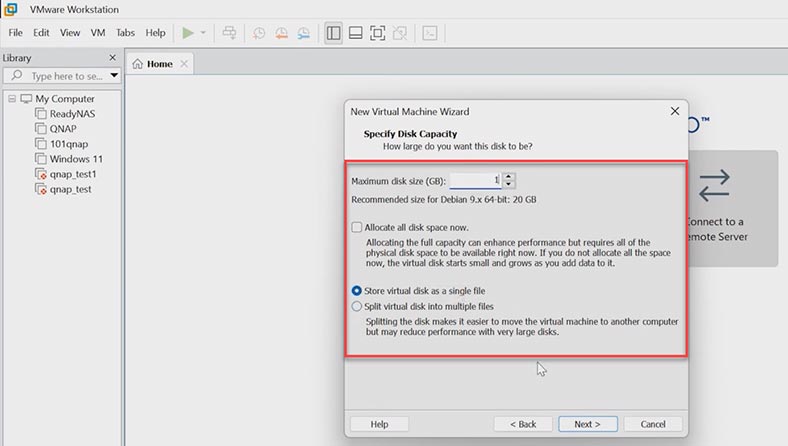 Virtual machine disk properties