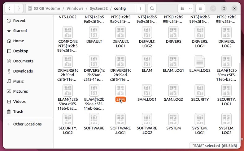 C:WindowsSystem32Config