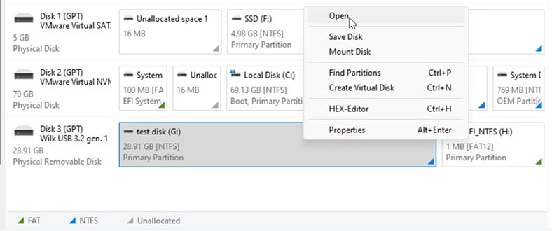 Hetman Partition Recovery: Відкрити диск