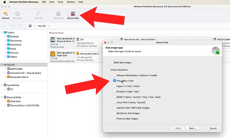 Hetman Partition Recovery: монтировать диск виртуальной машины Hetman Partition Recovery: монтировать диск виртуальной машины