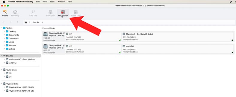 Hetman Partition Recovery: монтировать диск vmdk Hetman Partition Recovery: монтировать диск vmdk