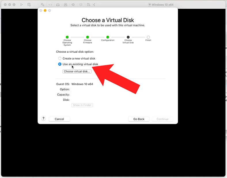 VMware: Add existing disk