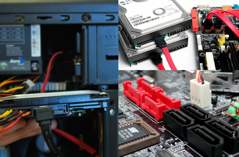 Connect the drives to the computer Connect the drives to the computer