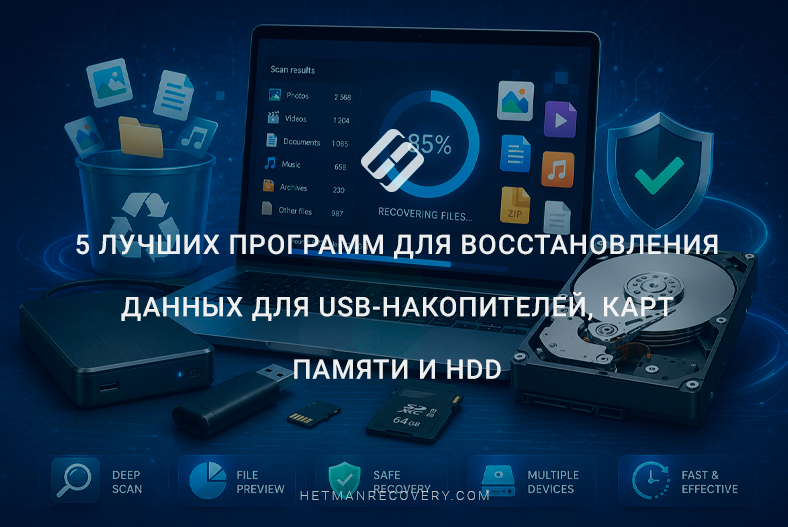5 лучших программ для восстановления данных для USB-накопителей, карт памяти и HDD 5 лучших программ для восстановления данных для USB-накопителей, карт памяти и HDD