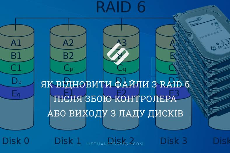 Як відновити файли з RAID 6 після збою контролера або виходу з ладу дисків