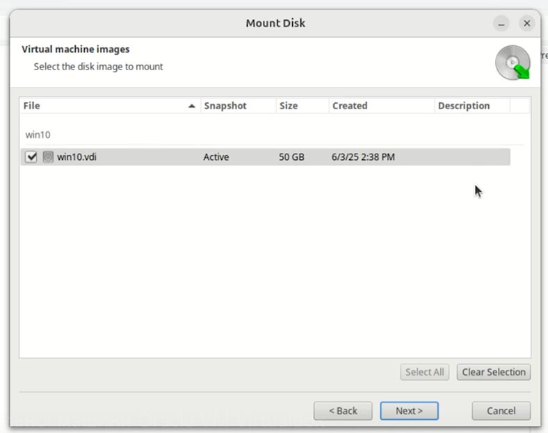 Hetman Partition Recovery автоматично визначила диск віртуальної машини