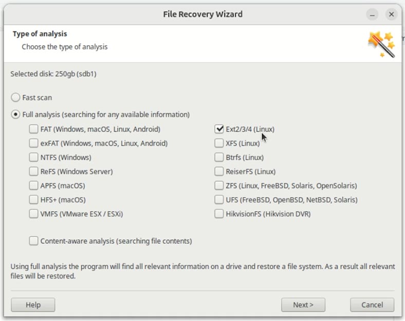 Hetman Partition Recovery: проаналізувати наново