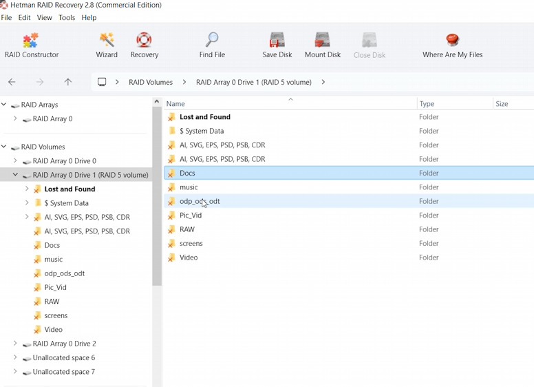 Hetman RAID Recovery: files found from damaged SoftRAID array Hetman RAID Recovery: files found from damaged SoftRAID array