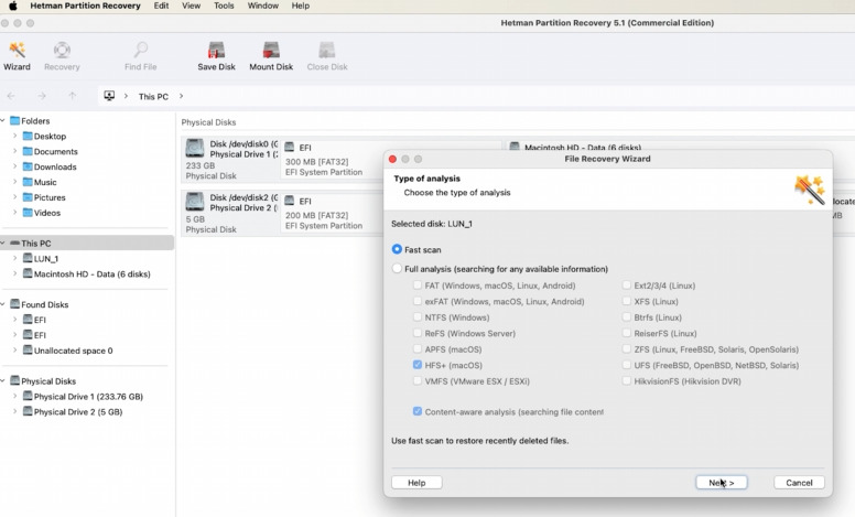 Hetman Partition Recovery: Quick Analysis of a LUN Hetman Partition Recovery: Quick Analysis of a LUN
