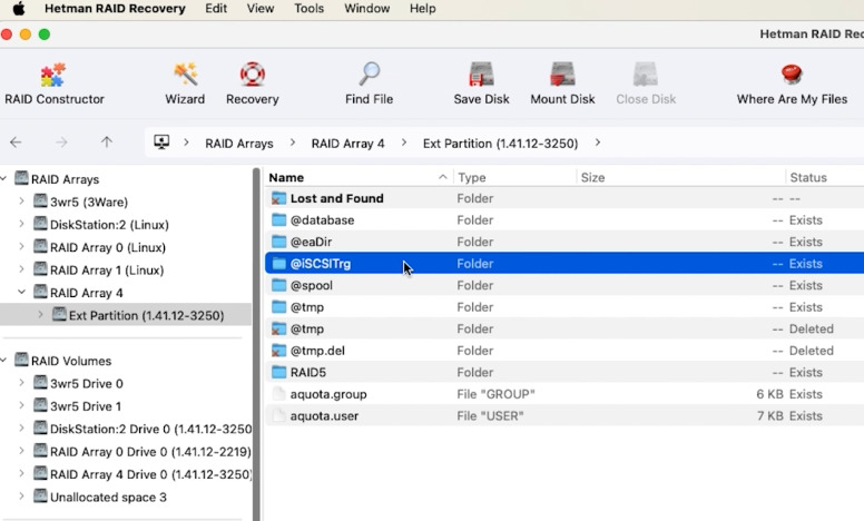 Hetman RAID Recovery: virtual disk located in system folder @iSCSITrg Hetman RAID Recovery: virtual disk located in system folder @iSCSITrg