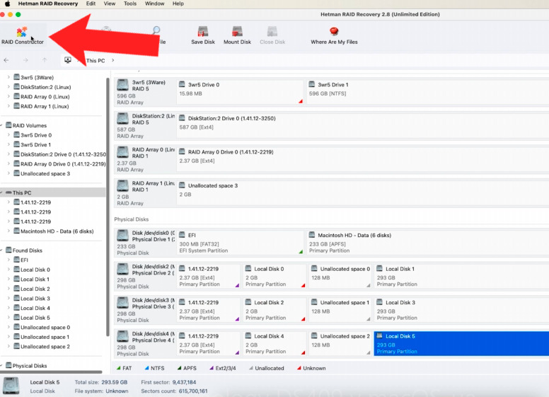 Hetman RAID Recovery: RAID constructor Hetman RAID Recovery: RAID constructor