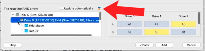 Hetman RAID Recovery: The resulting RAID array Hetman RAID Recovery: The resulting RAID array