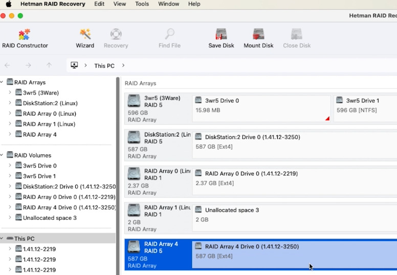 Hetman RAID Recovery: RAID array reconstructed in manual mode Hetman RAID Recovery: RAID array reconstructed in manual mode