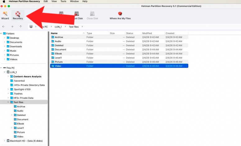 Hetman Partition Recovery: saving recovered LUN data Hetman Partition Recovery: saving recovered LUN data