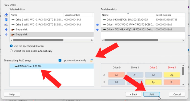 Hetman RAID Recovery: the resulting RAID array