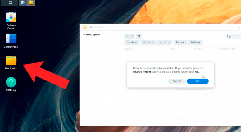 File Station - Shared Folder Creation Wizard