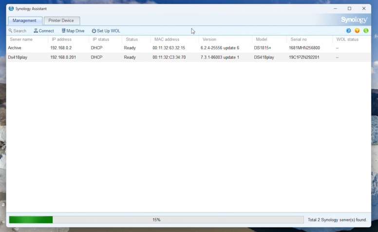 Synology Assistant