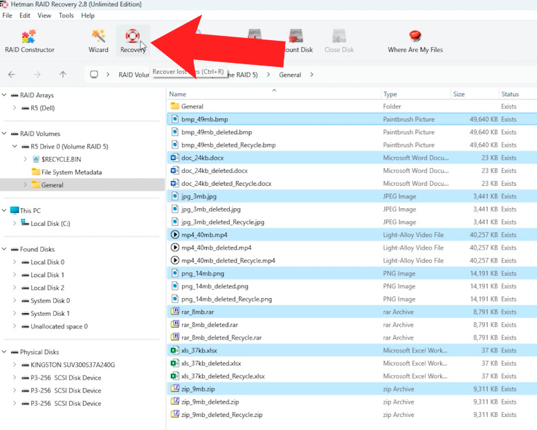 Hetman RAID Recovery: содержимое RAID-массива Hetman RAID Recovery: содержимое RAID-массива
