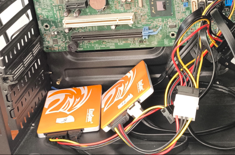 Connect the server drives to a workstation