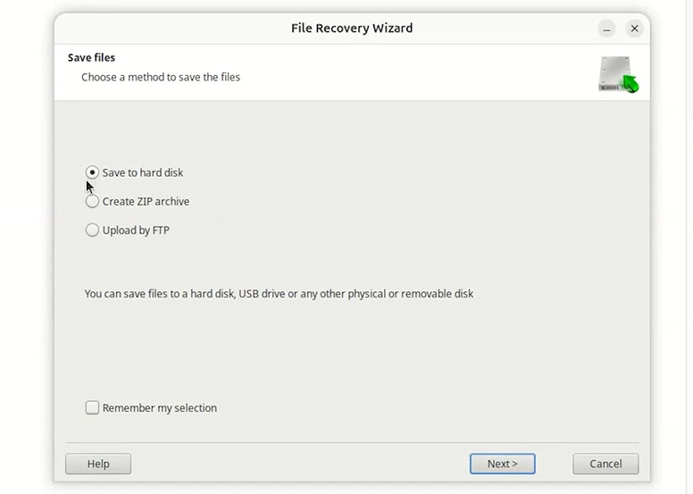 Hetman RAID Recovery: available options to save recovered data