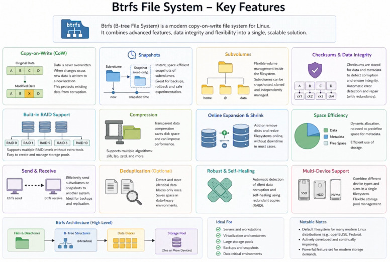 Funkcje systemu plików BTRFS